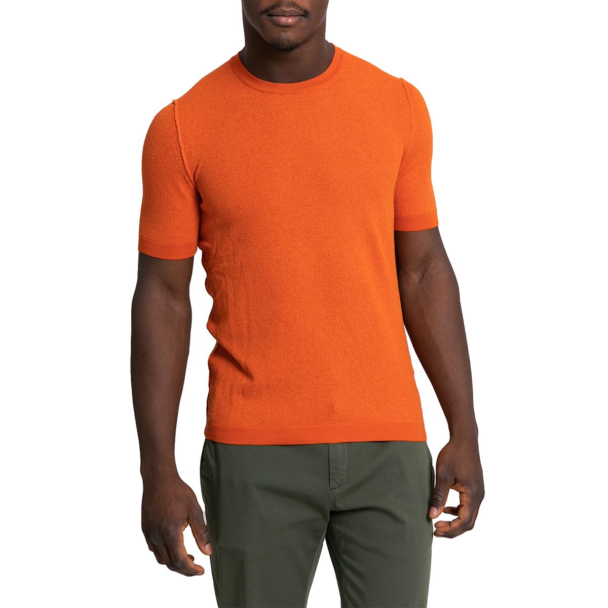 Orange Short-Sleeved Jumper