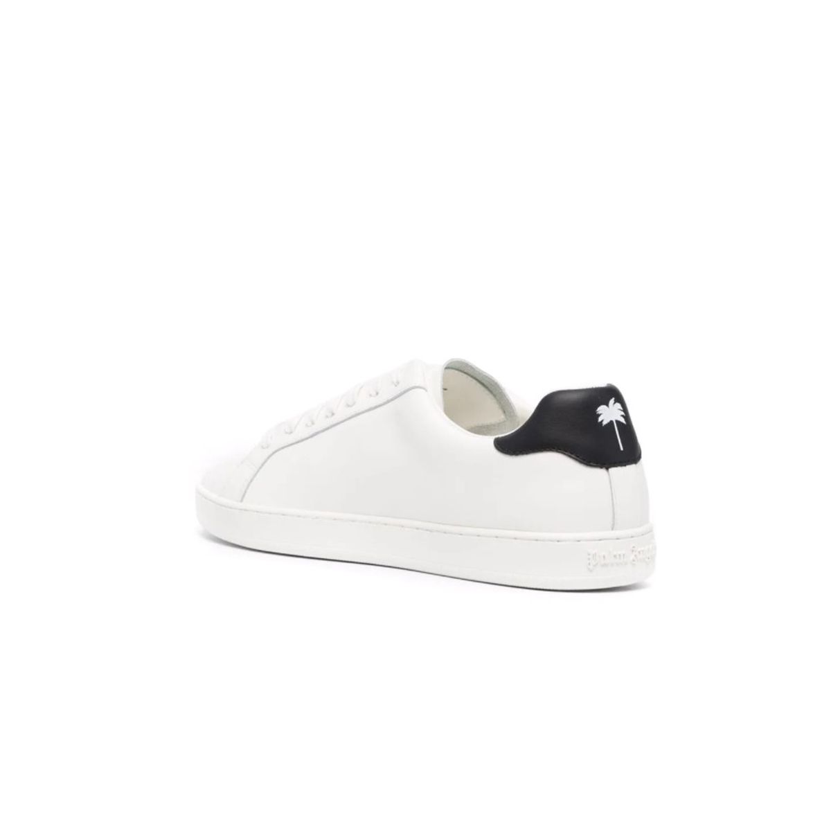 White Tennis Sneakers With Black Detail