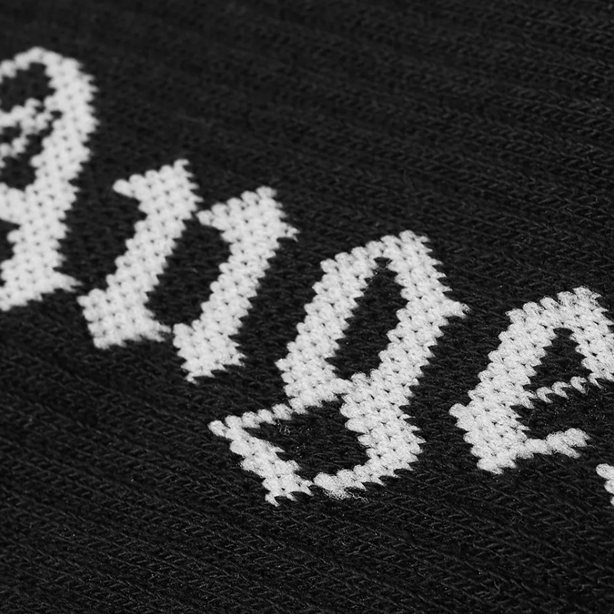 Printed Logo Socks/Black