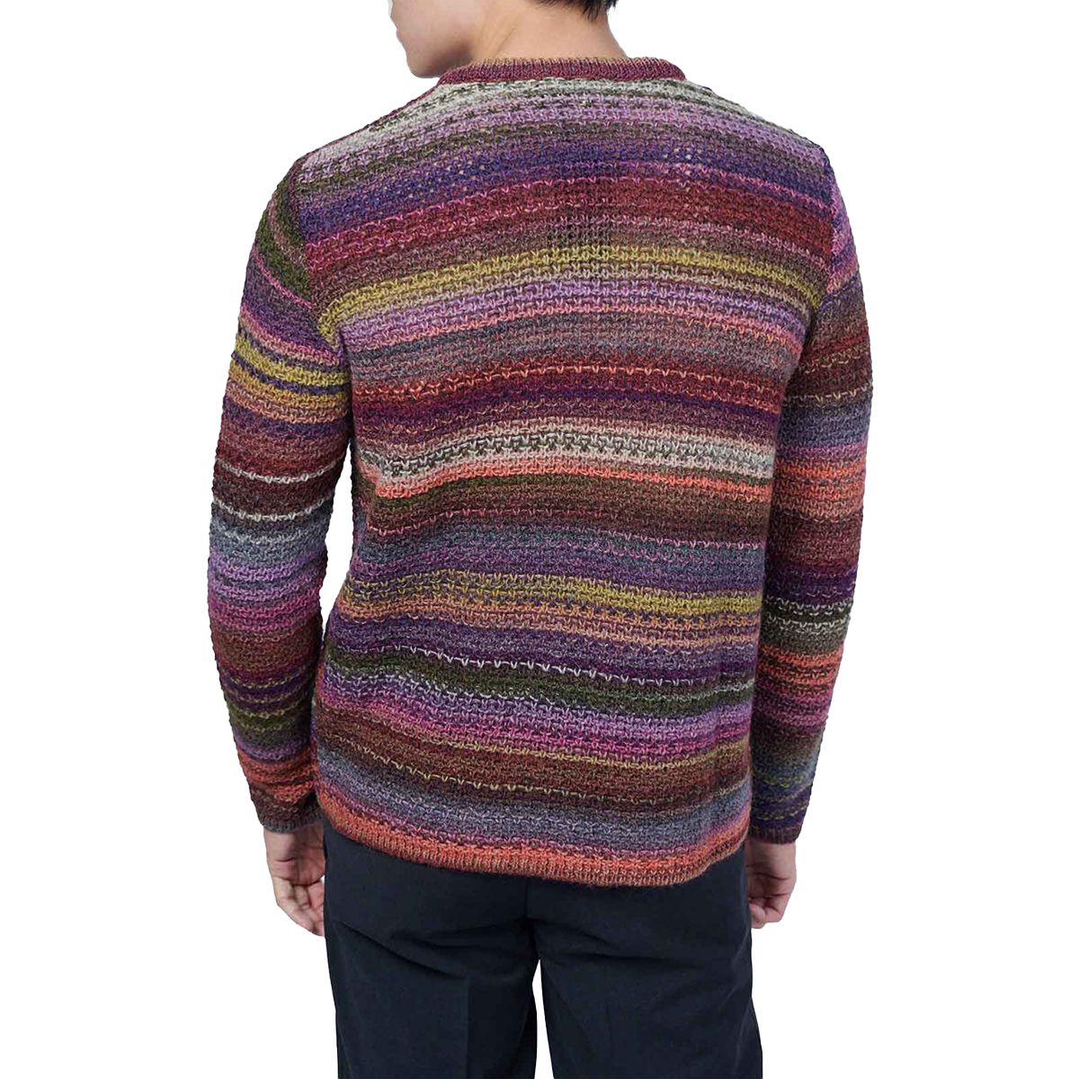Multicolor Ribbed Knit Sweater