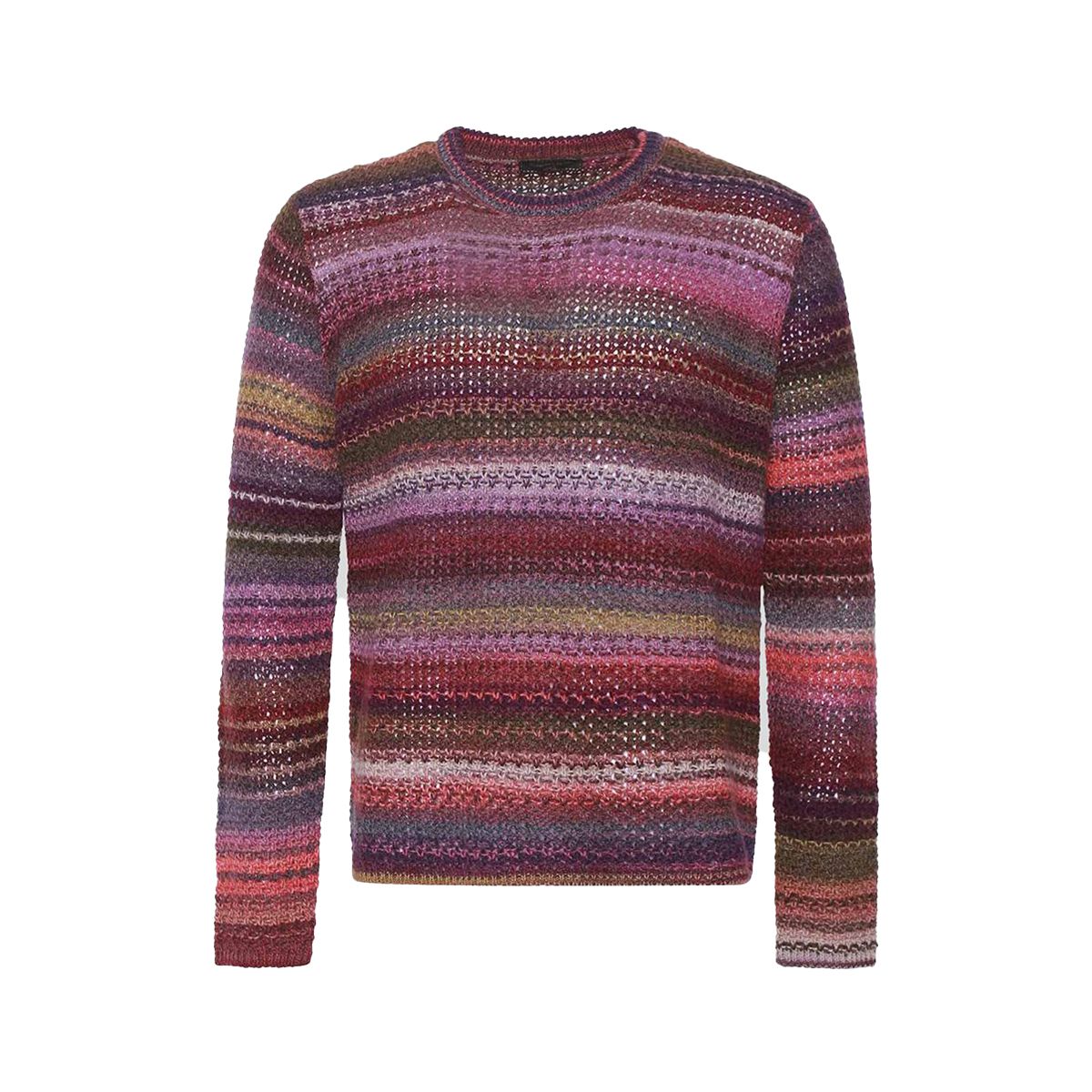 Multicolor Ribbed Knit Sweater