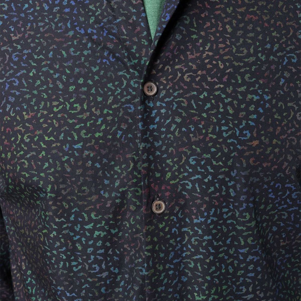 Patterned Button-up Shirt