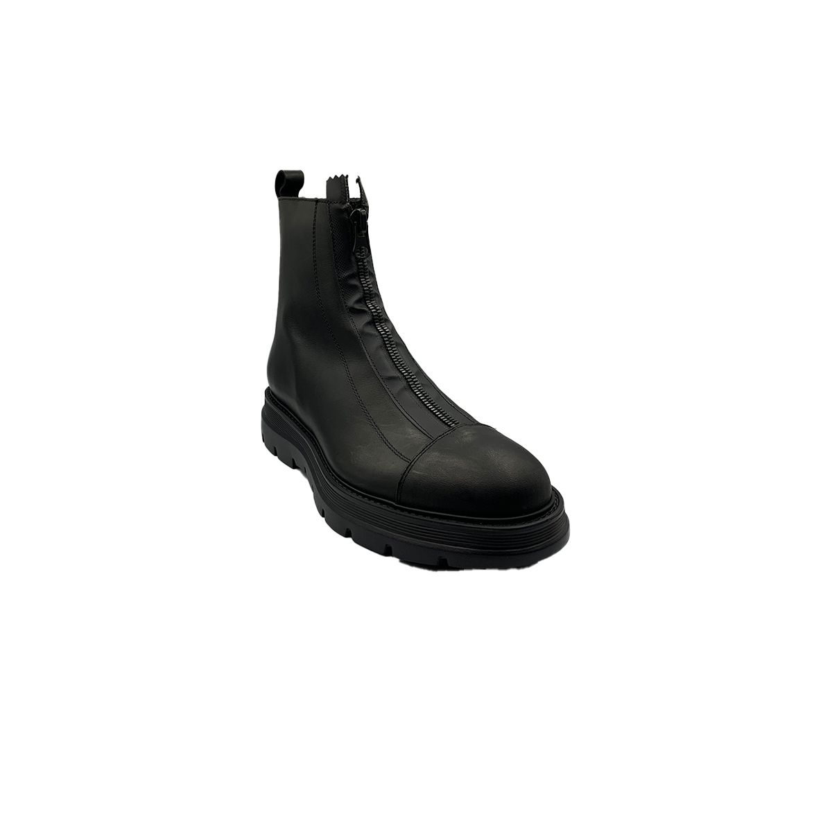 Zip Up Black Ankle Boots