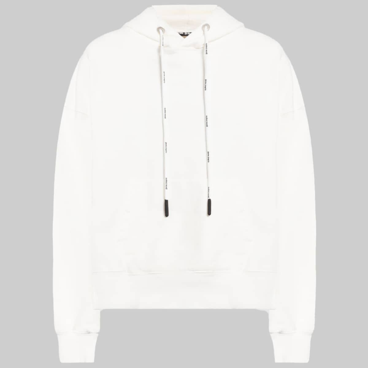 White Hoodie With Logo Patch