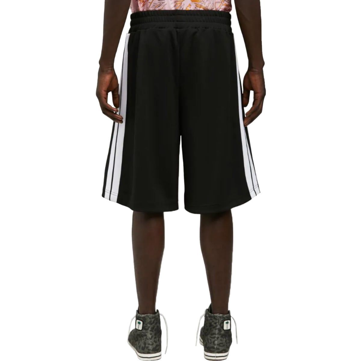 Classic Side-Stripe Track Shorts In Black