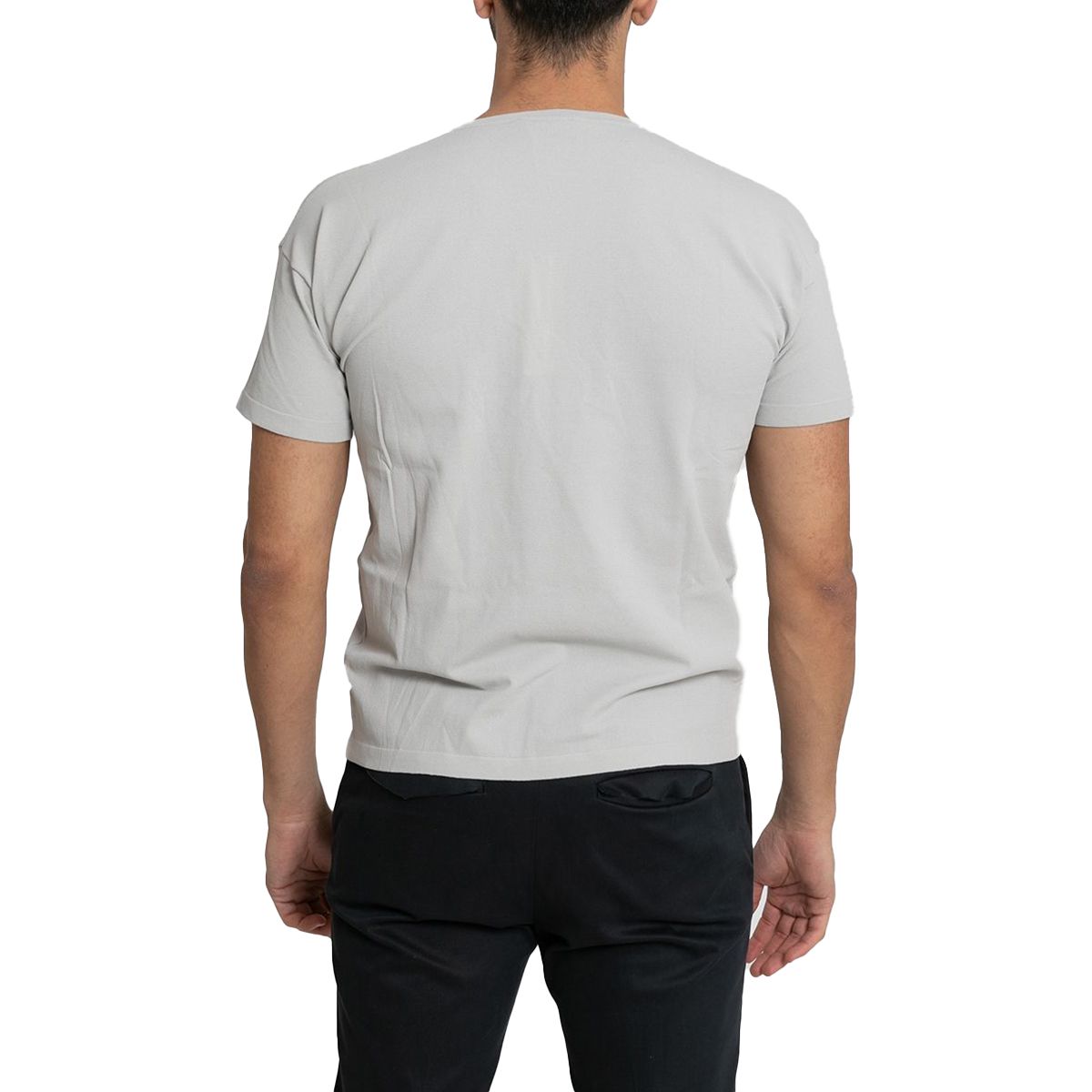 Short-Sleeve Fitted T-Shirt/White