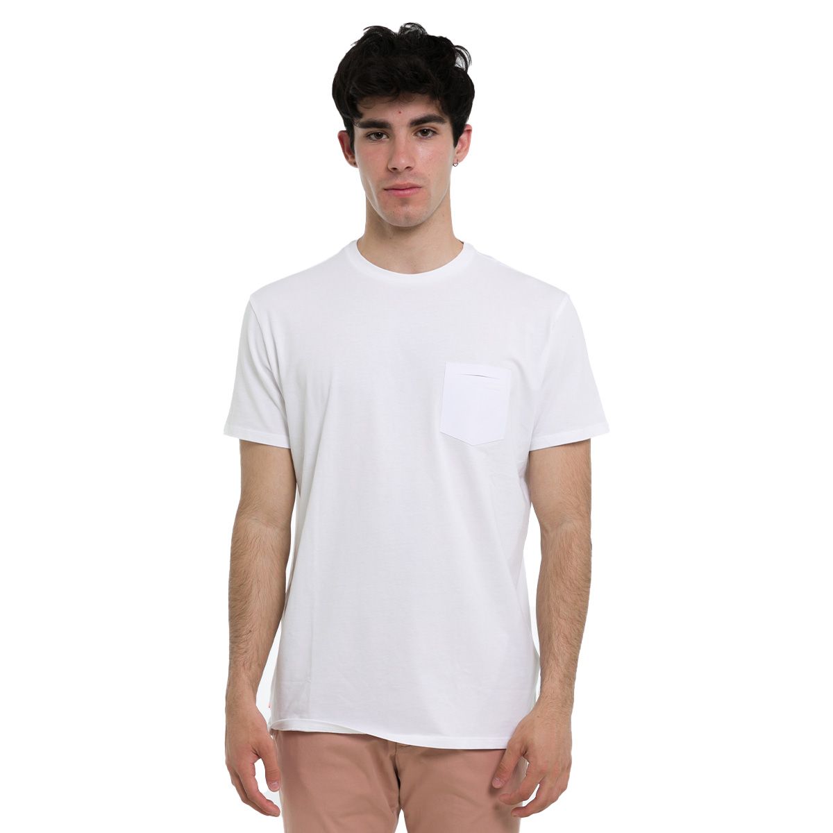 Chest Pocket T-Shirt/White