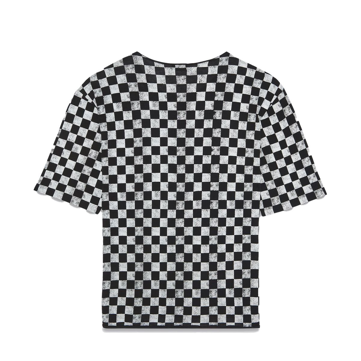 Checkerboard Print T-Shirt