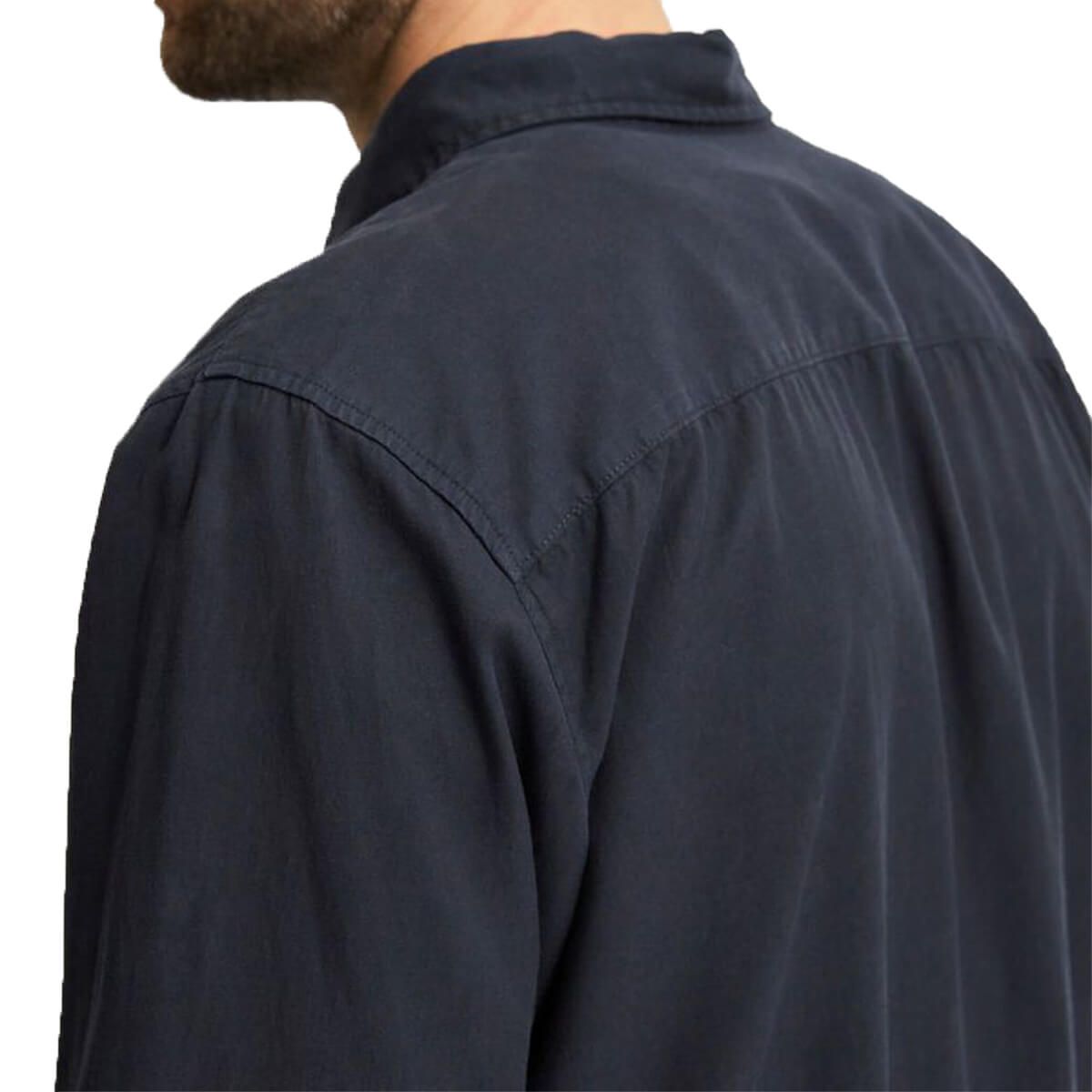 Patch-Pocket Shirt/Navy