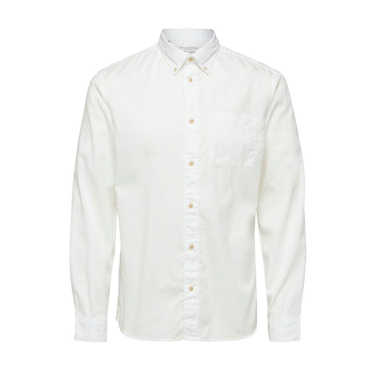 Patch-Pocket Shirt/White