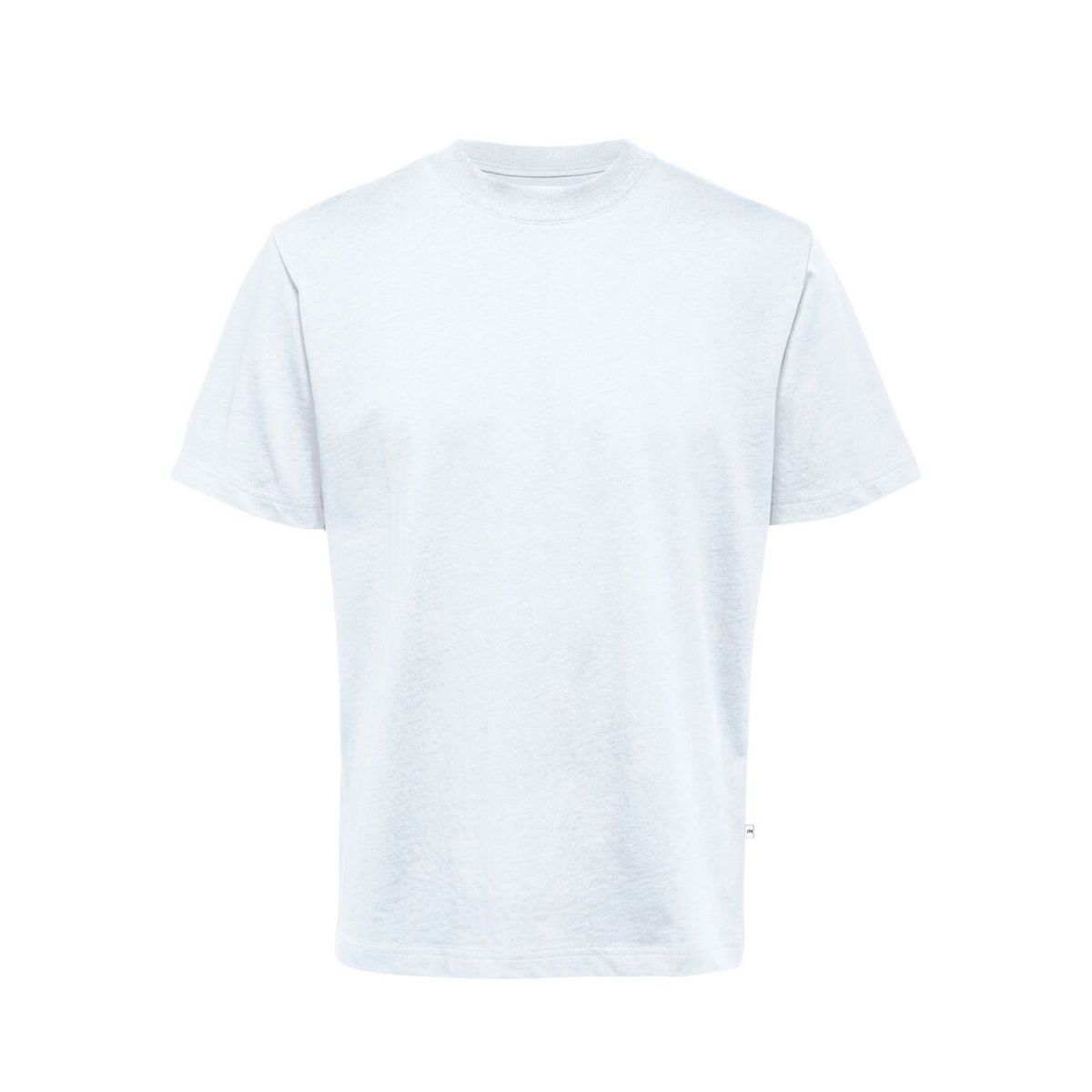 Mock Neck Bright White T-Shirt