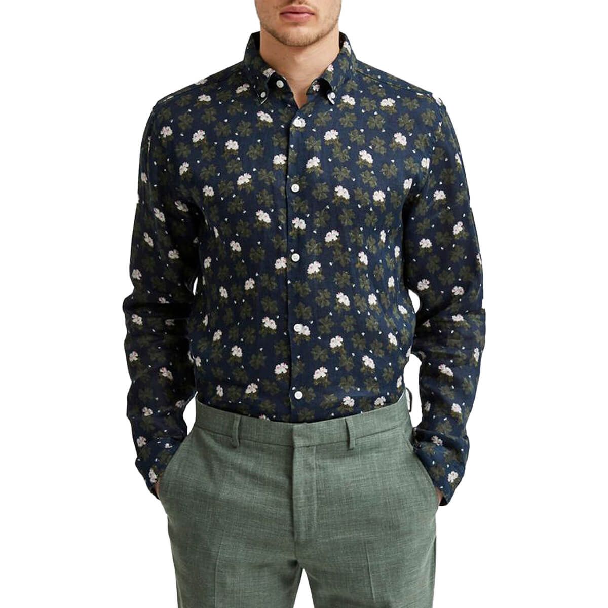 Button-Down Formal Linen Shirt