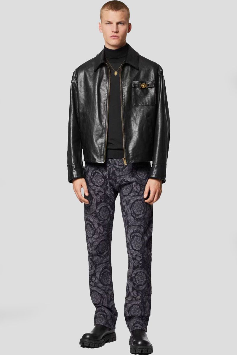 Barocco Silhuette Jacquard Jeans