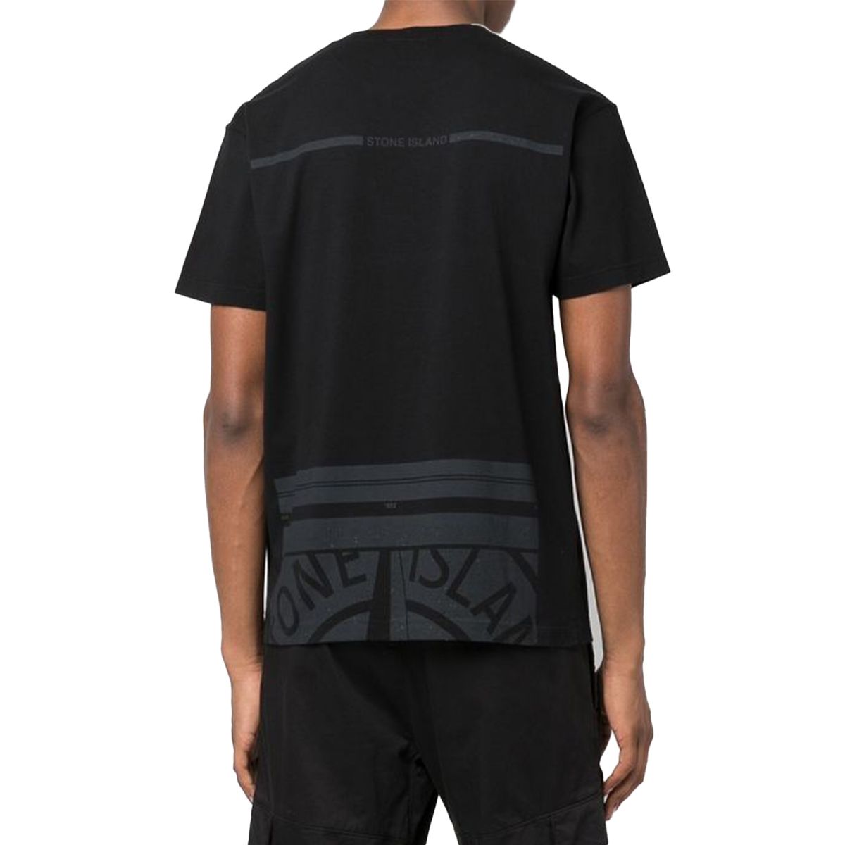 Emboidered Compass Black T-Shirt
