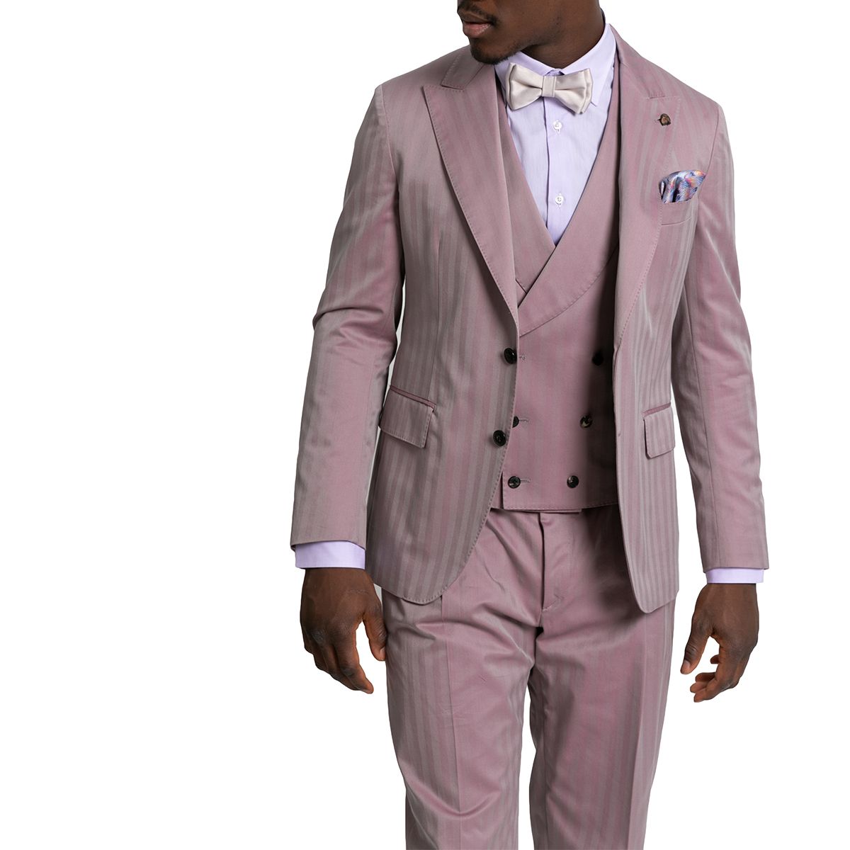 Tailored Two-Piece Suit/Pink
