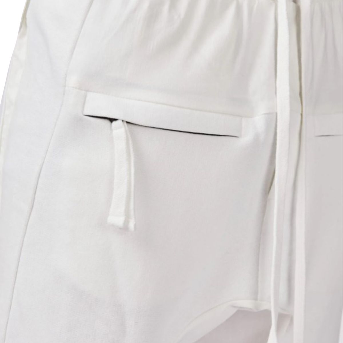 Crotch Shorts In White
