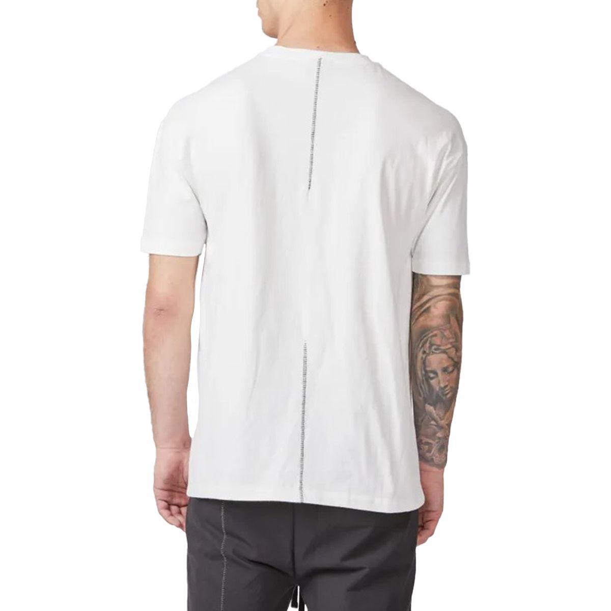 Cross Print White T-Shirt