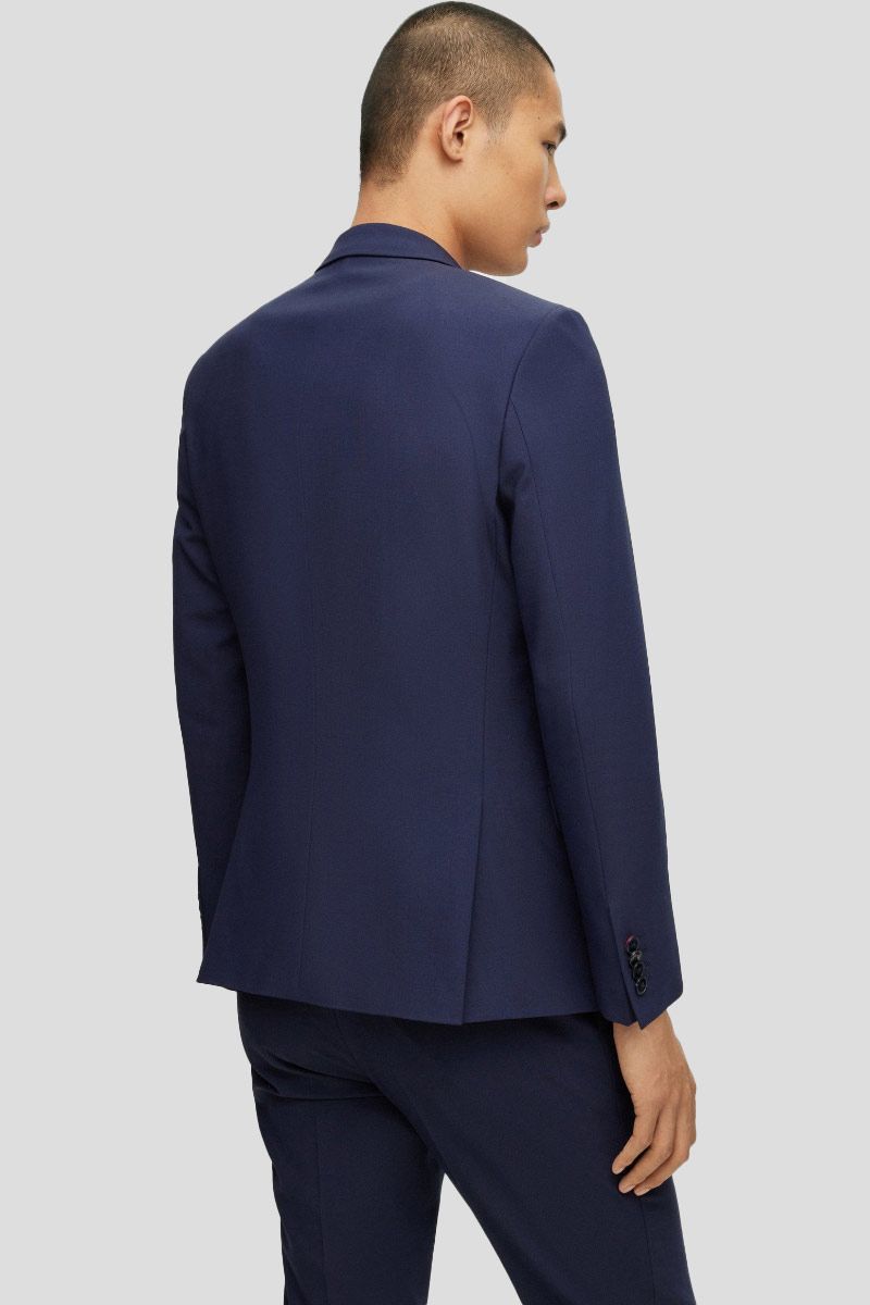 Three Piece Slim Fit Suit In Blue