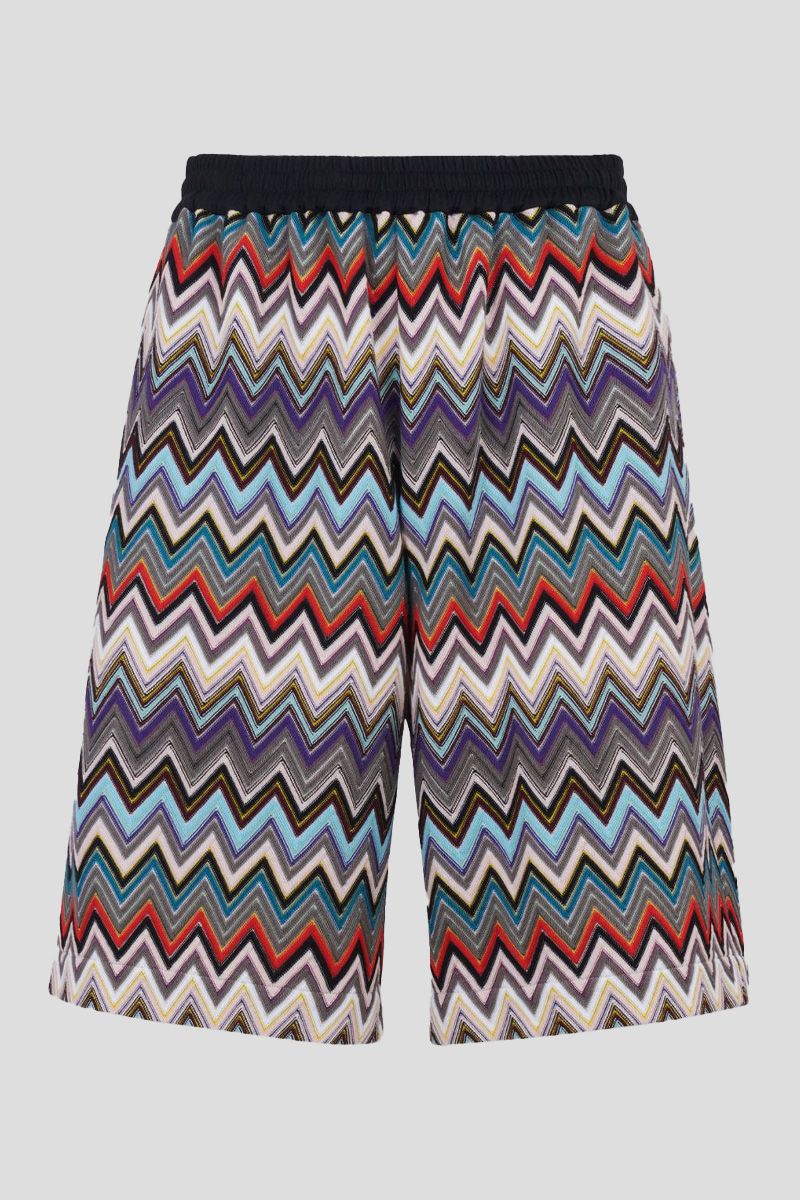 Chevron Bermuda Shorts