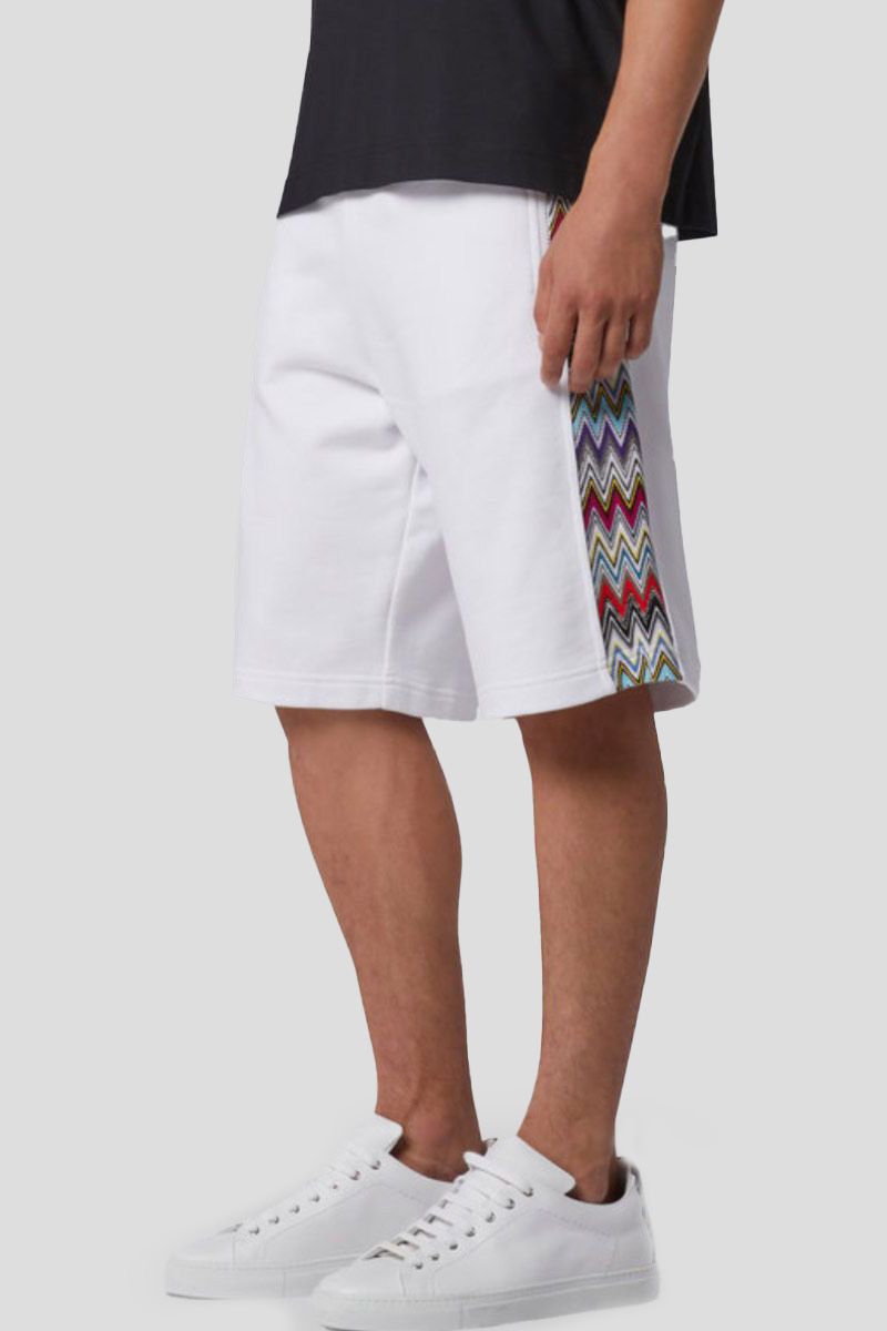 Bermuda Shorts With Knitted Insert