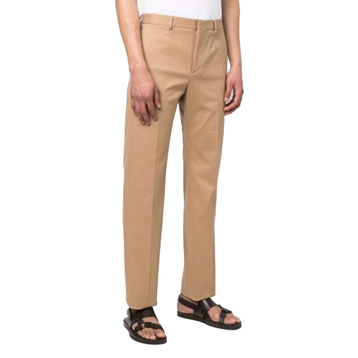 Gabardine Light Brown Trousers