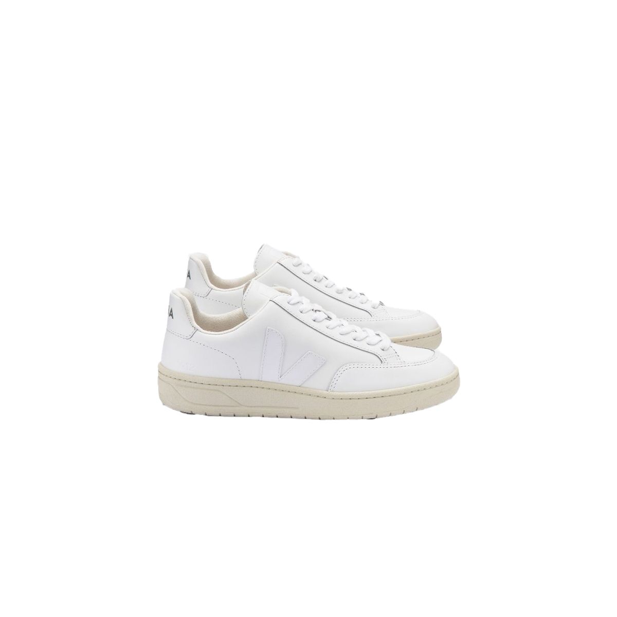 V-12 Leather Sneakers In Extra White