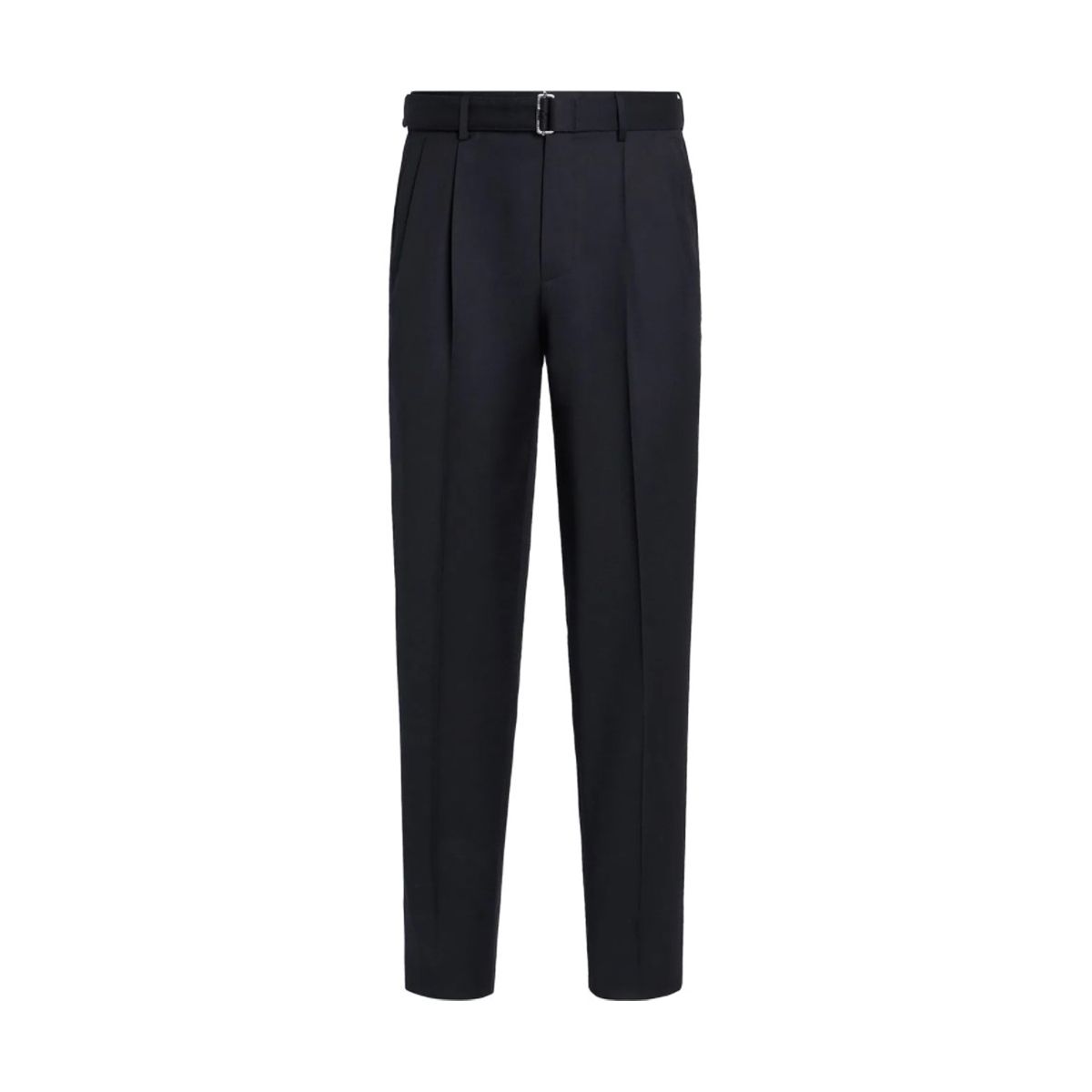 Wool Double Pleated Trousers