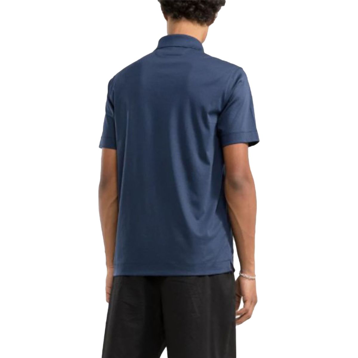 Short Sleeved Polo Shirt/Blue