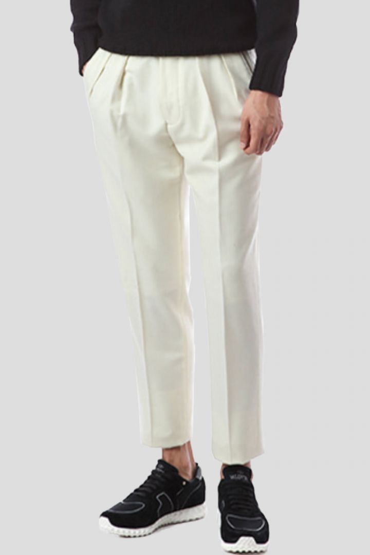 Wool Straight Trousers