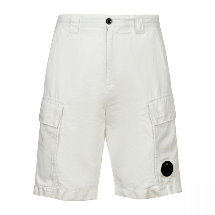 Cotton/Linen Cargo Shorts