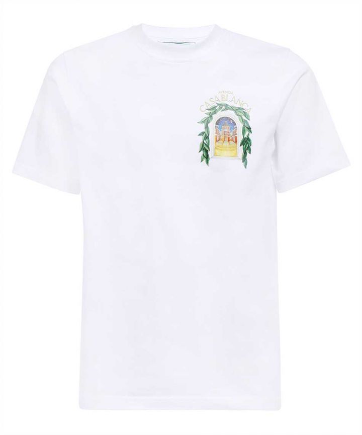 L'arche De Nuit Printed T-Shirt / White