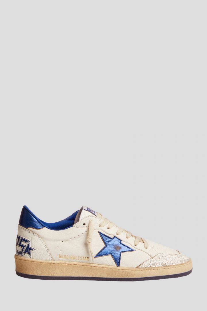 Ball Star Sneaker In White Nappa Leather