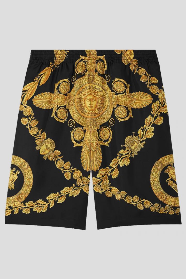 Mashera Baroque Silk Shorts