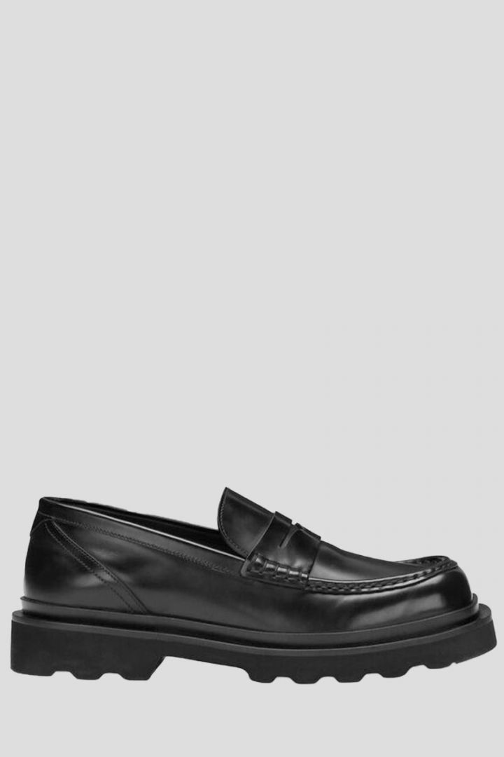 Brushed Leather Loafers