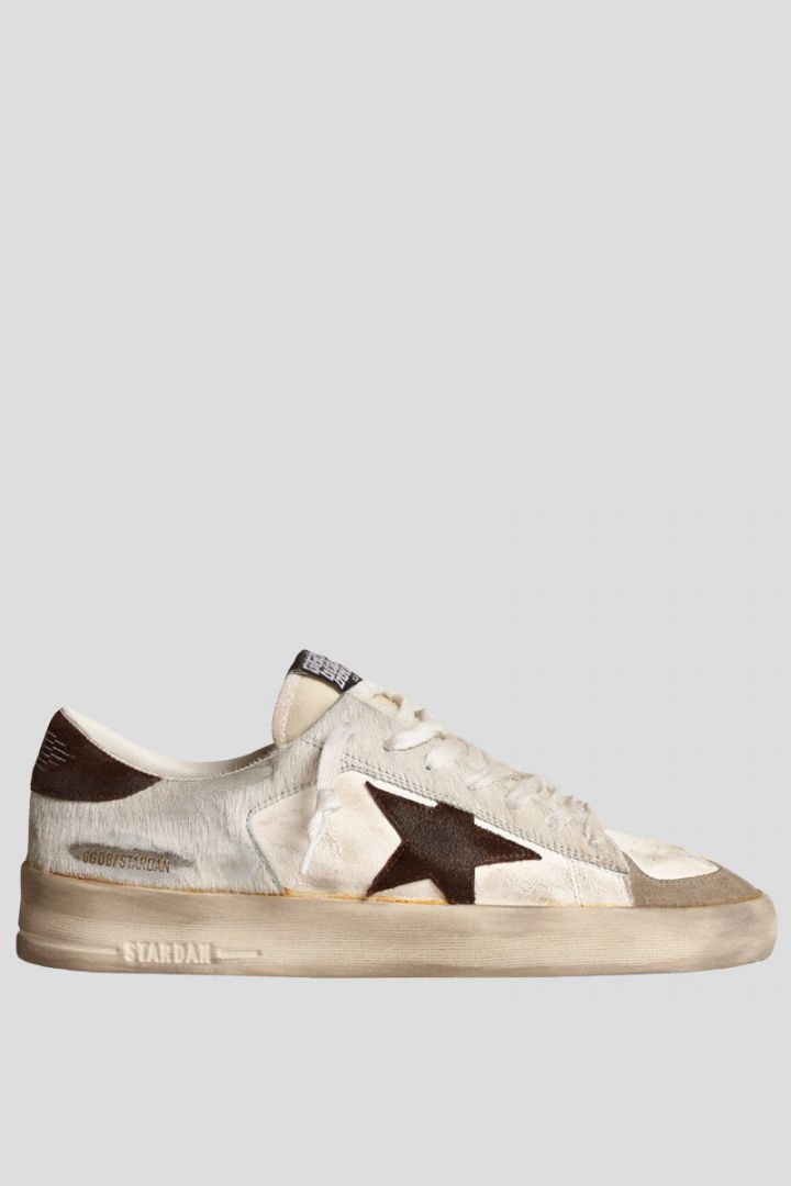 Stardans In Nappa & Pony Skin With Brown Suede Star