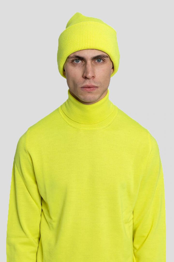  =+39Masq Neon Yellow Beanie Hat