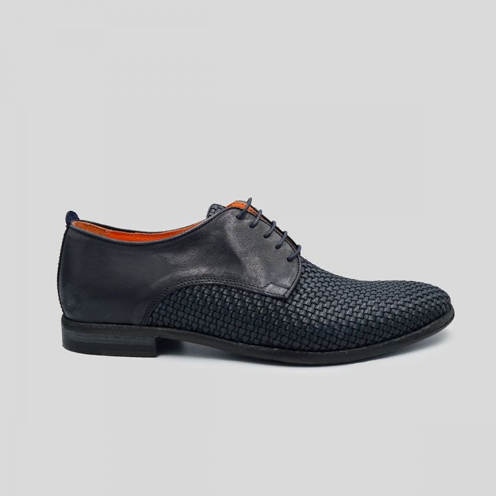 Woven Leather Brogue Oxfords Shoes