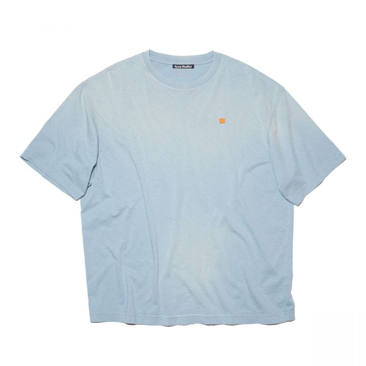 Faded Cotton T-Shirt/Dusty Blue
