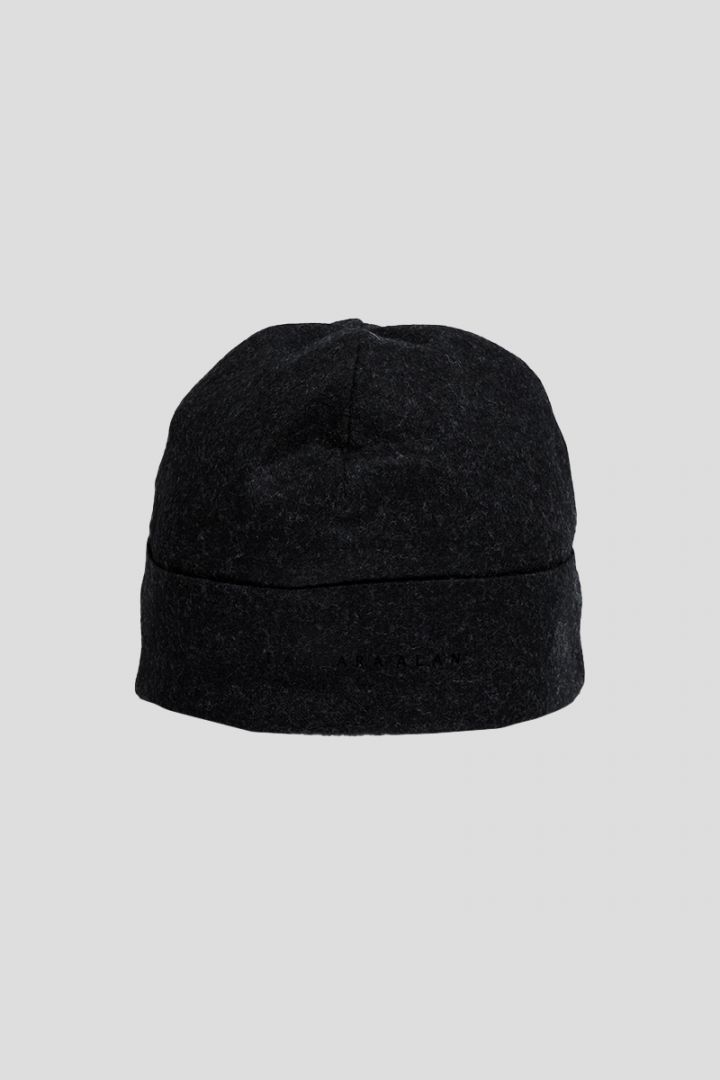 Grey Wool Jersey Hat