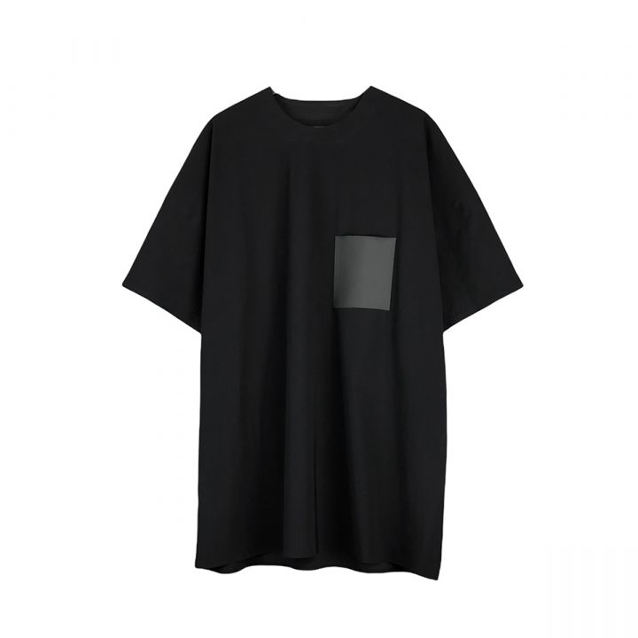 Techno Jersey Maxi T-Shirt/Black