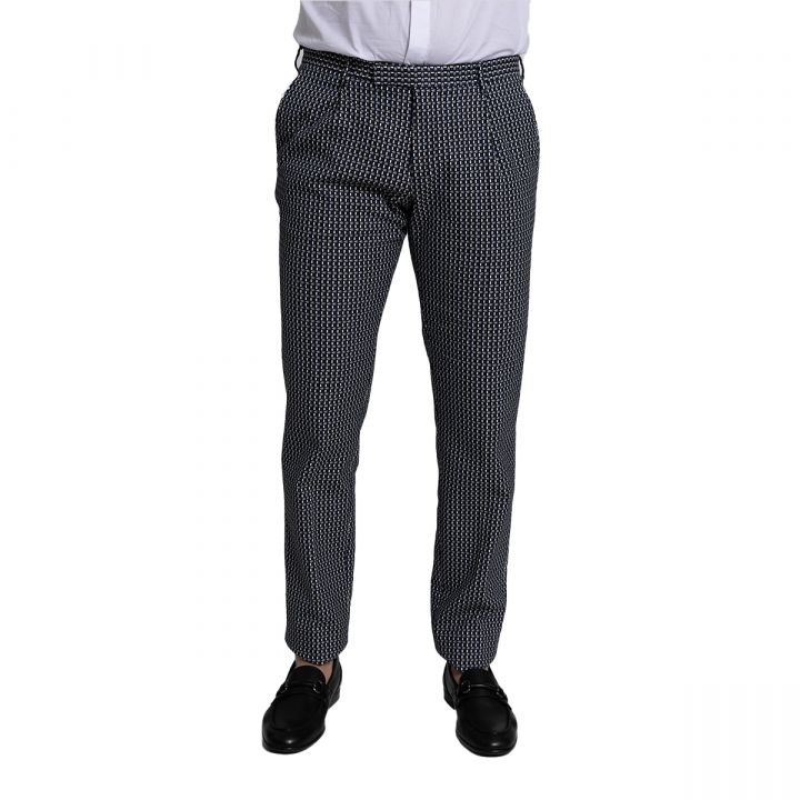 Geometric Pattern Tailored Trousers