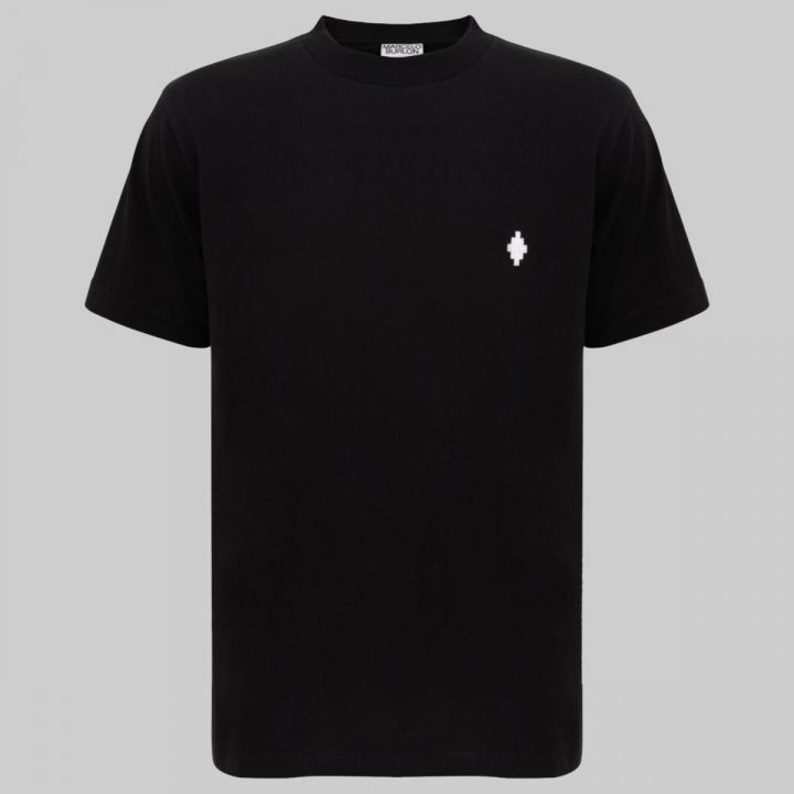 Logo Embroidered Tee In Black