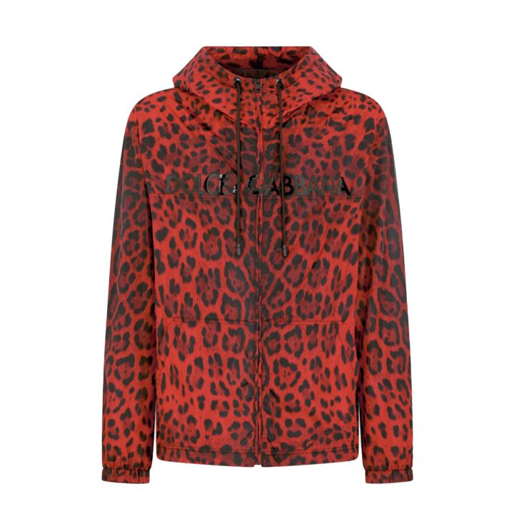 Leopard-Print Nylon Jacket