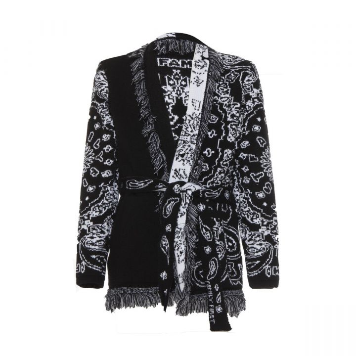 Kimono-Style Bandana Print Jacket