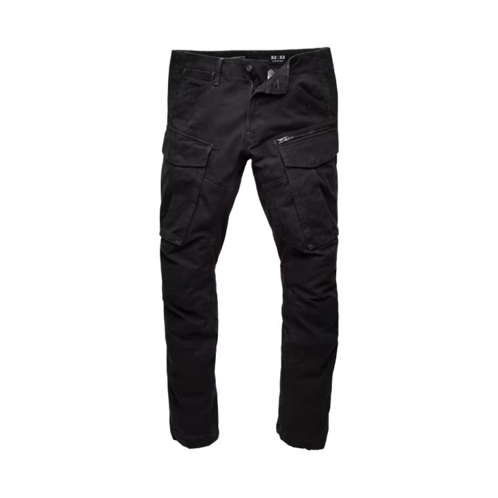 Rovic Zip 3D Straight Black Pants