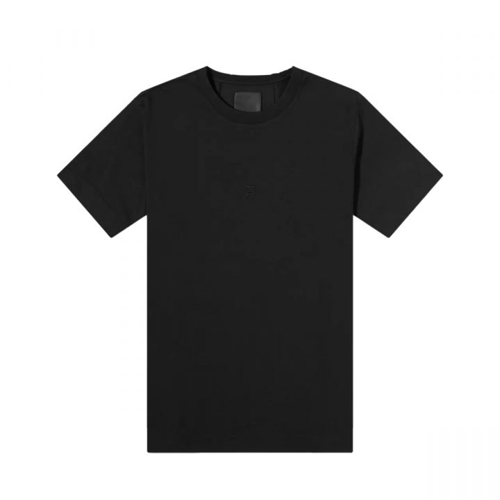 4G Embroidered Black T-Shirt