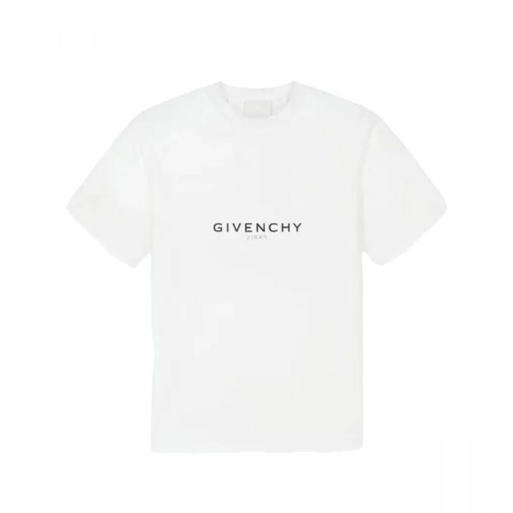 Reverse Oversized White T-Shirt