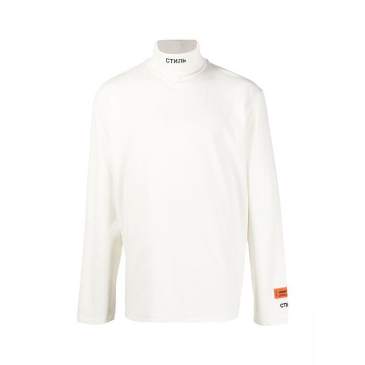CTNMB Roll-Neck White Top