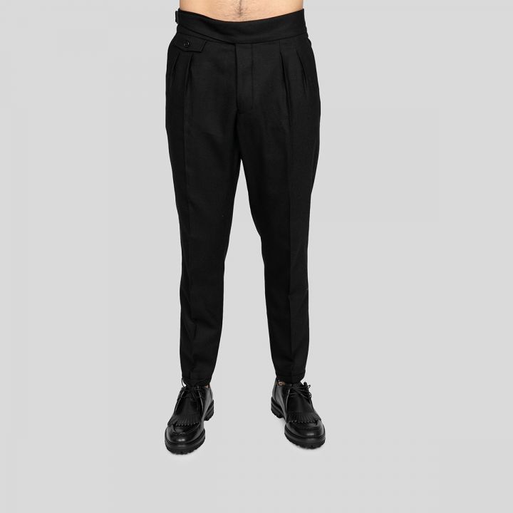 BLack Tapered Trousers