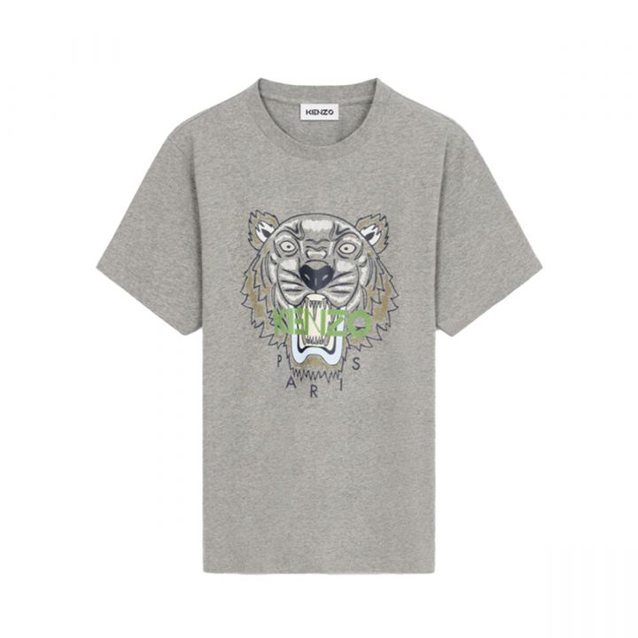 Printed Tiger T-Shirt/Grey